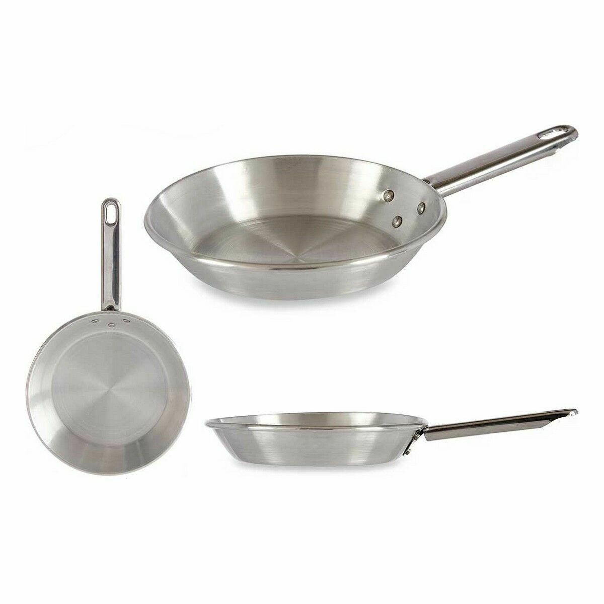 Padella Ø 18 cm Argentato Alluminio (12 Unità)