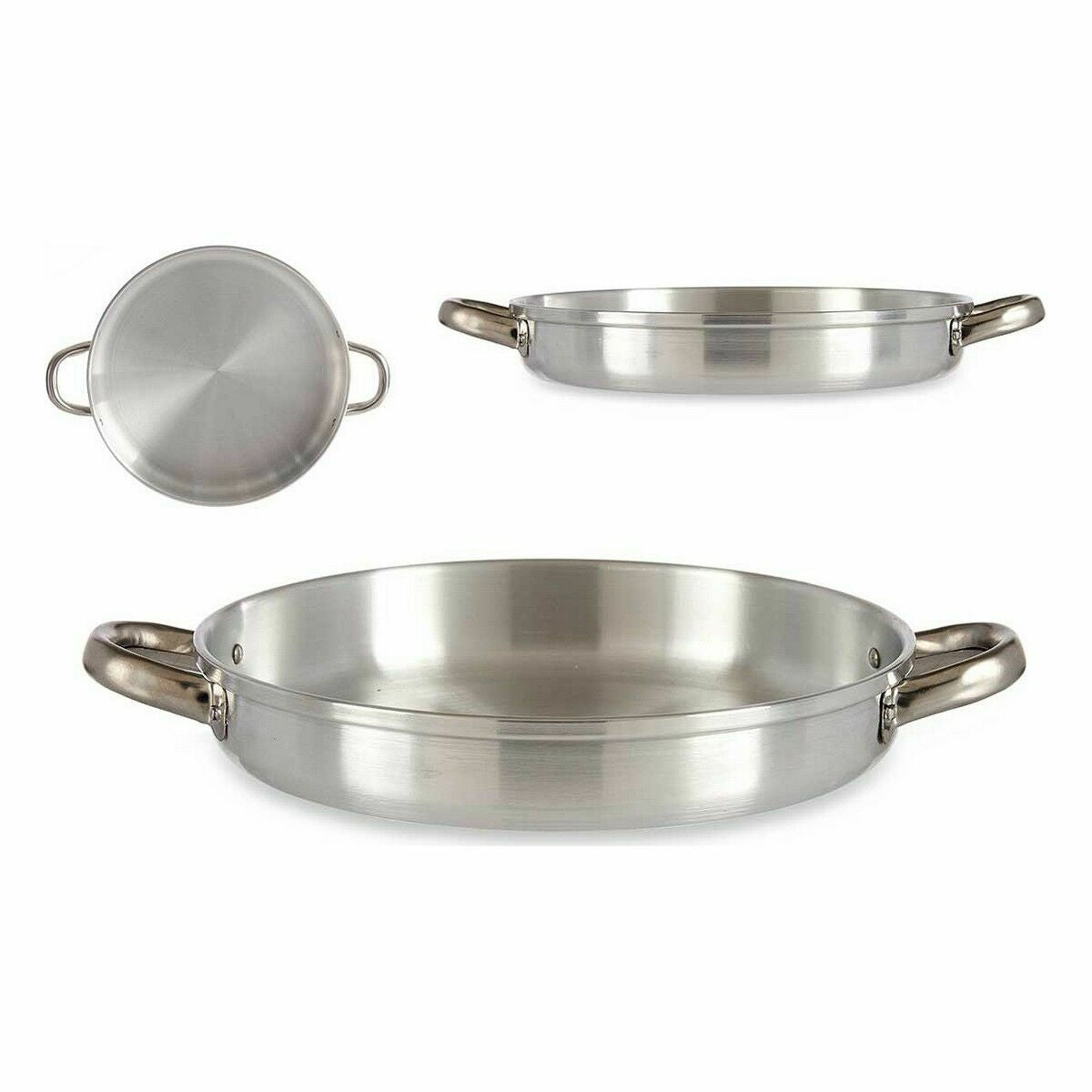Padella Argentato Alluminio 27 x 5 x 35,5 cm (12 Unità)