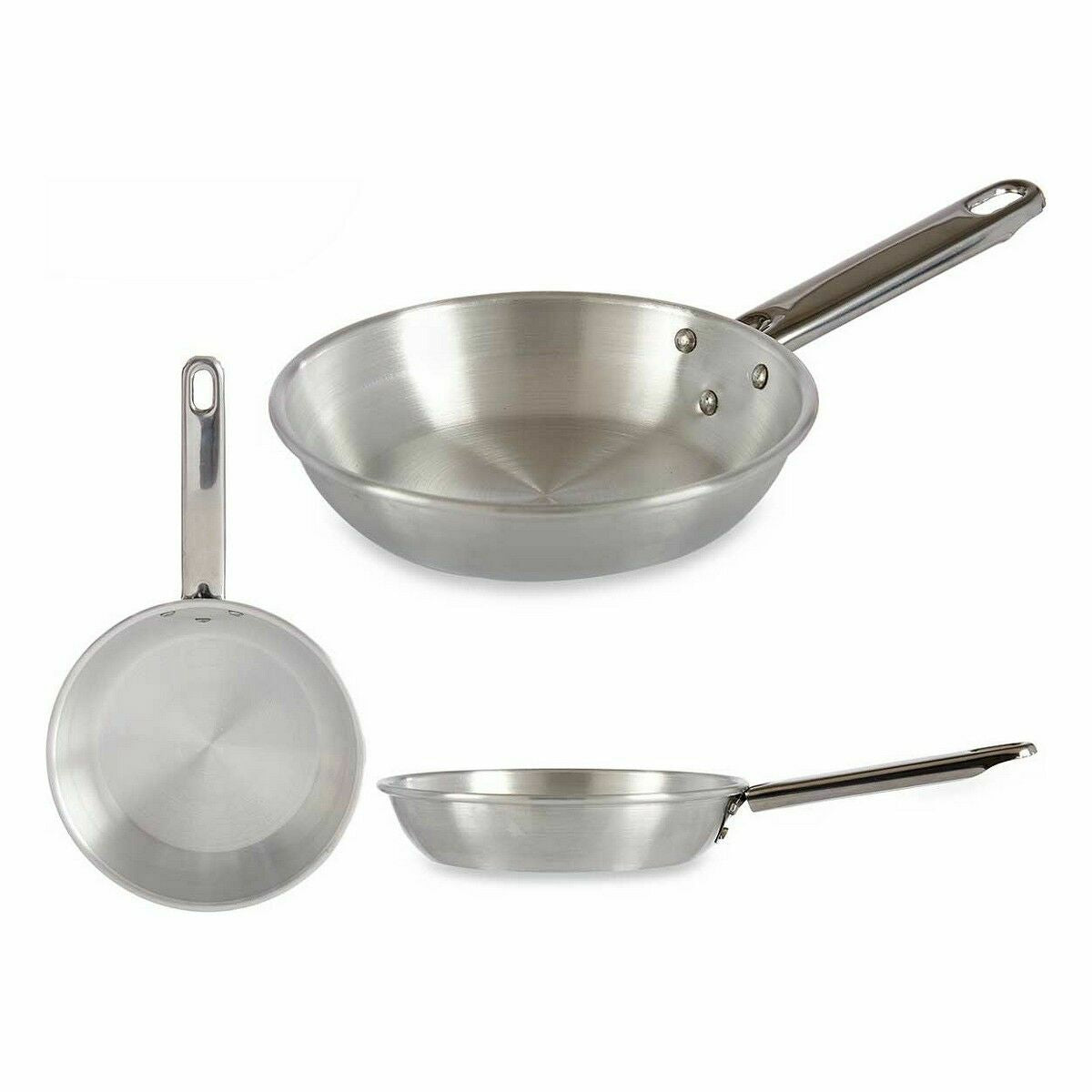 Padella Argentato Alluminio 16 x 4 x 30 cm (12 Unità)