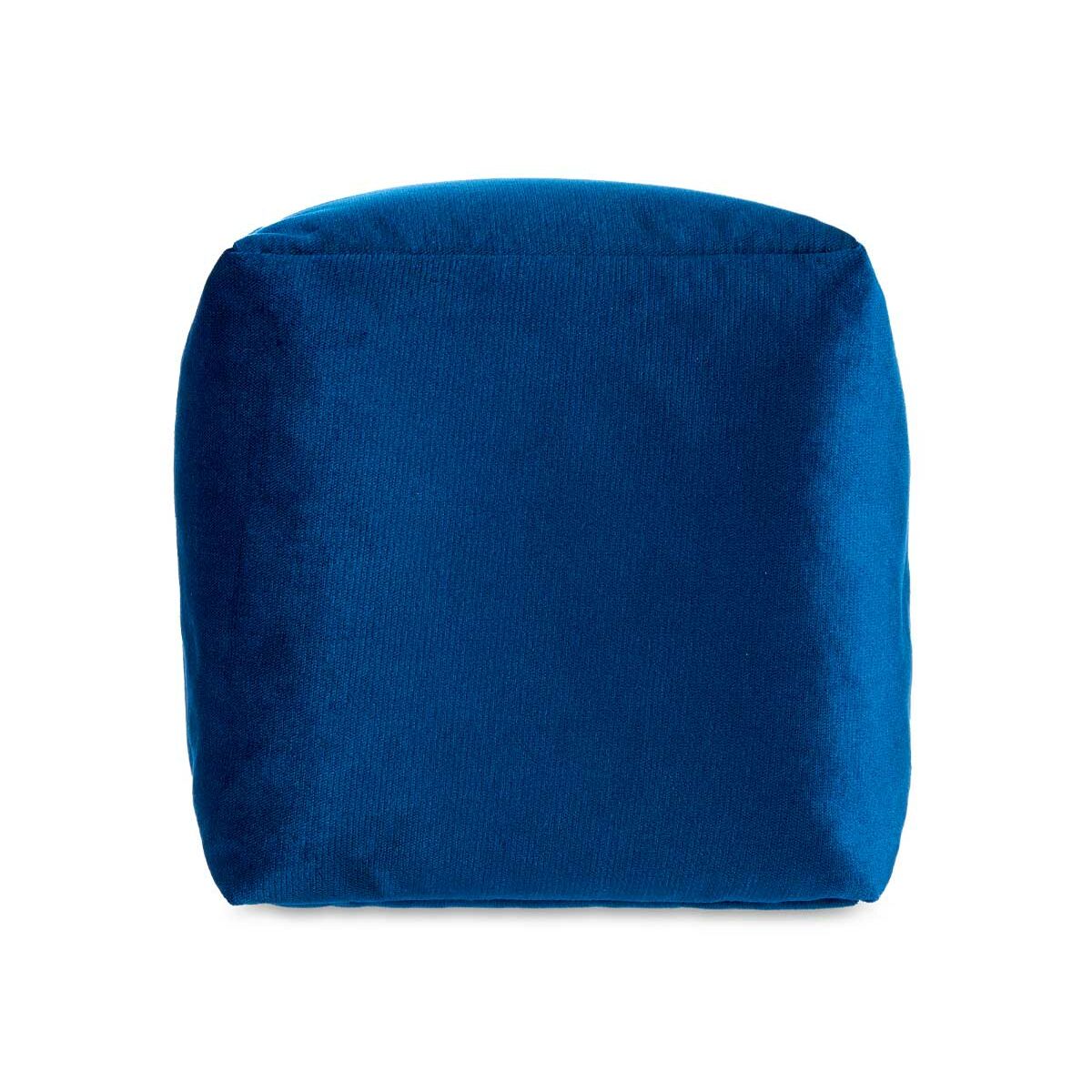 Puff Velluto Azzurro 30 x 30 x 30 cm (4 Unità)