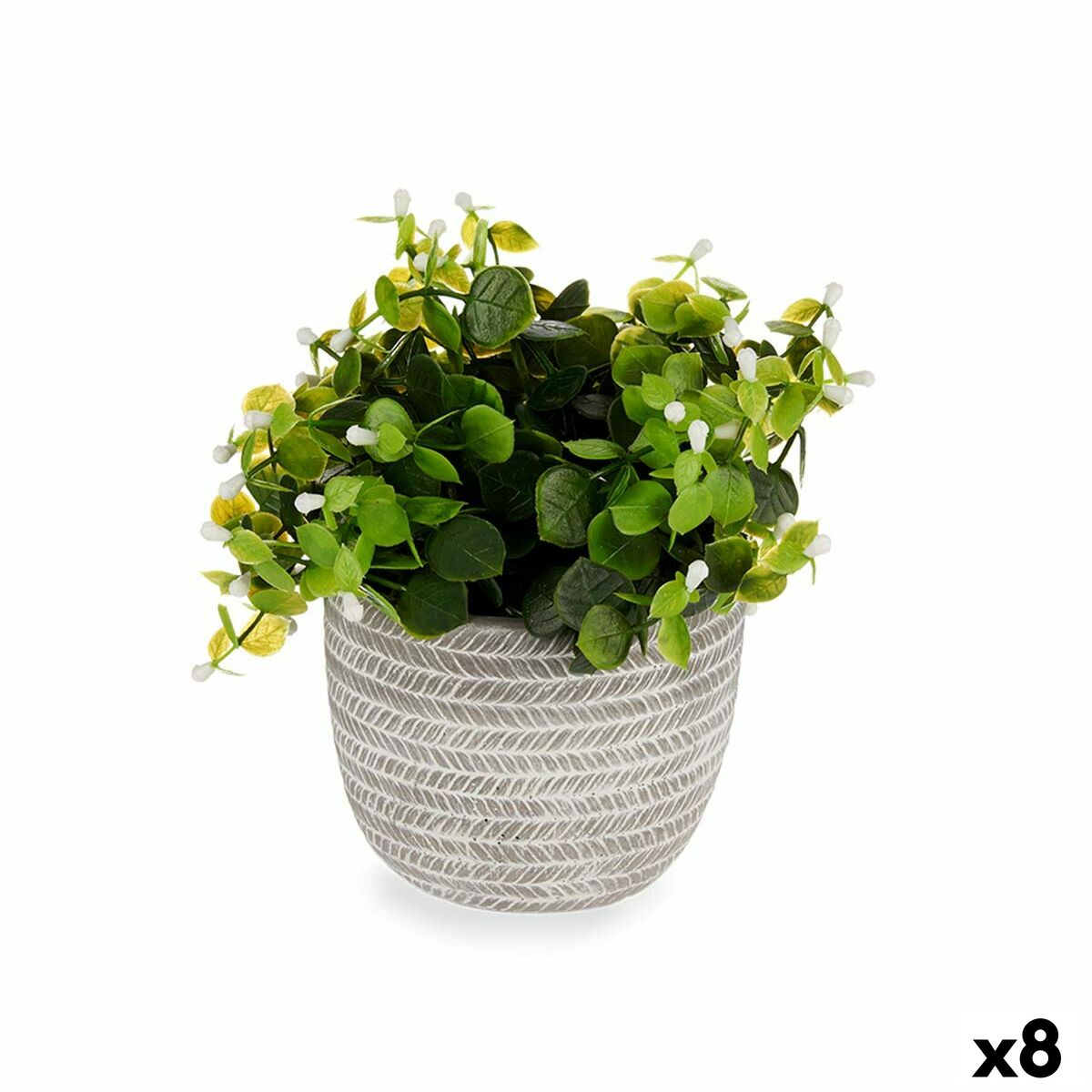 Pianta Decorativa Fiori Plastica 20 x 20,5 x 20 cm (8 Unità)