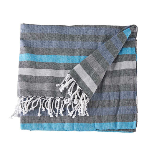 Foulard Multiuso 160 x 200 cm Azzurro (12 Unità)