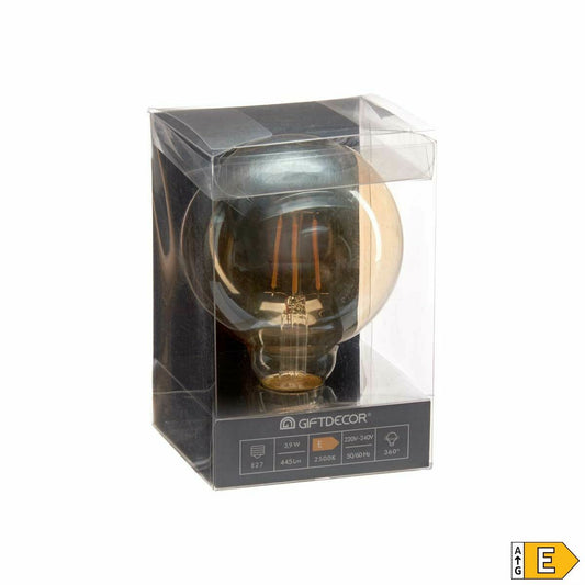 Lampadina LED Vintage E27 Trasparente 4 W 9,5 x 14 x 9,5 cm (12 Unità)