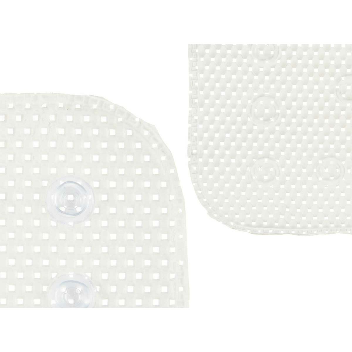 Tappetino Antiscivolo da Doccia Bianco PVC 69,3 x 40 x 1 cm (6 Unità)