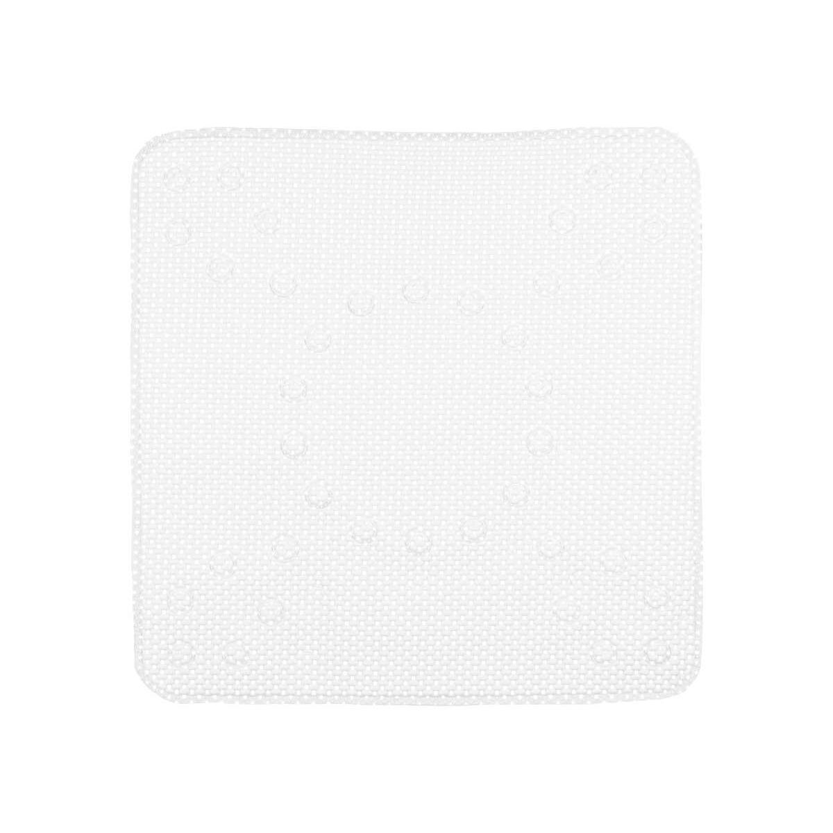 Tappetino Antiscivolo da Doccia Bianco PVC 53 x 52,5 x 1 cm (6 Unità)