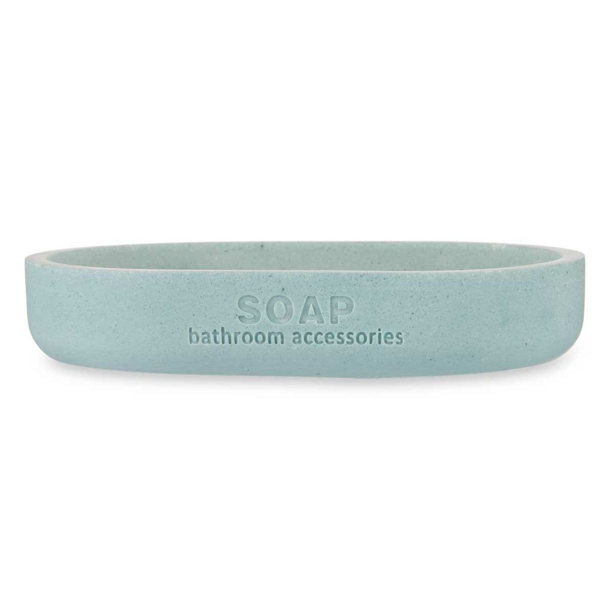Portasapone Azzurro Resina Bambù 12,5 x 2,5 x 8,5 cm (6 Unità)