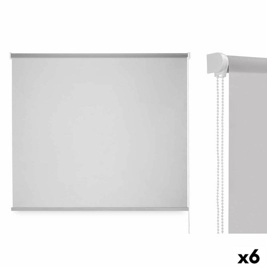 Store a rullo 150 x 180 cm Grigio Stoffa Plastica (6 Unità)