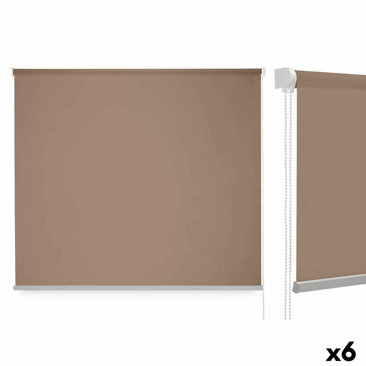 Store a rullo 180 x 180 cm Beige Stoffa Plastica (6 Unità)