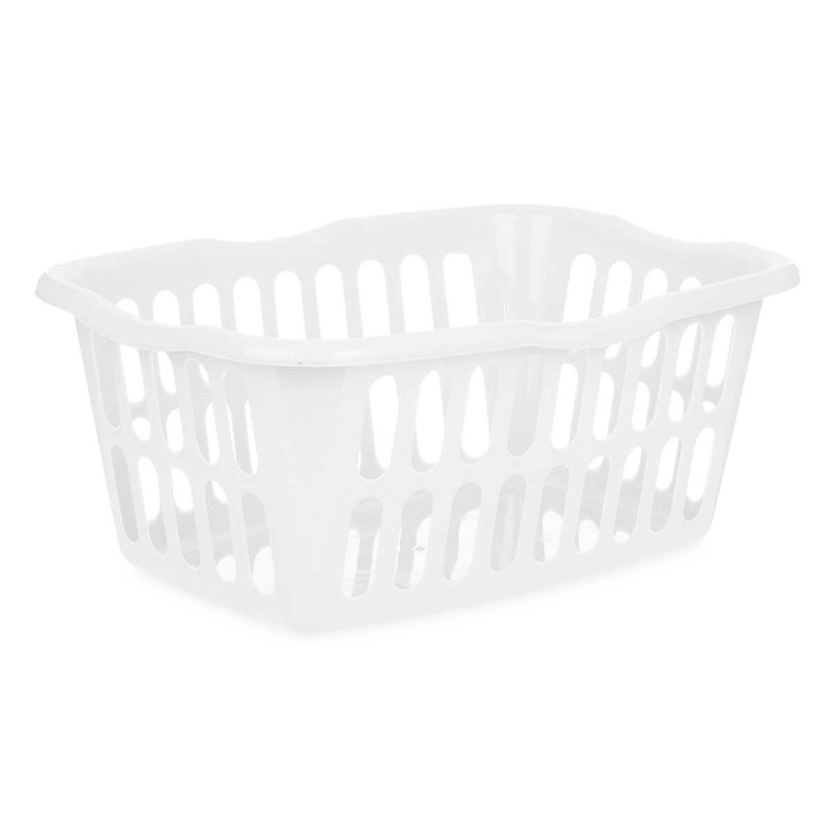 Cesto Bianco polipropilene 50 L 58 x 24 x 42 cm (12 Unità)