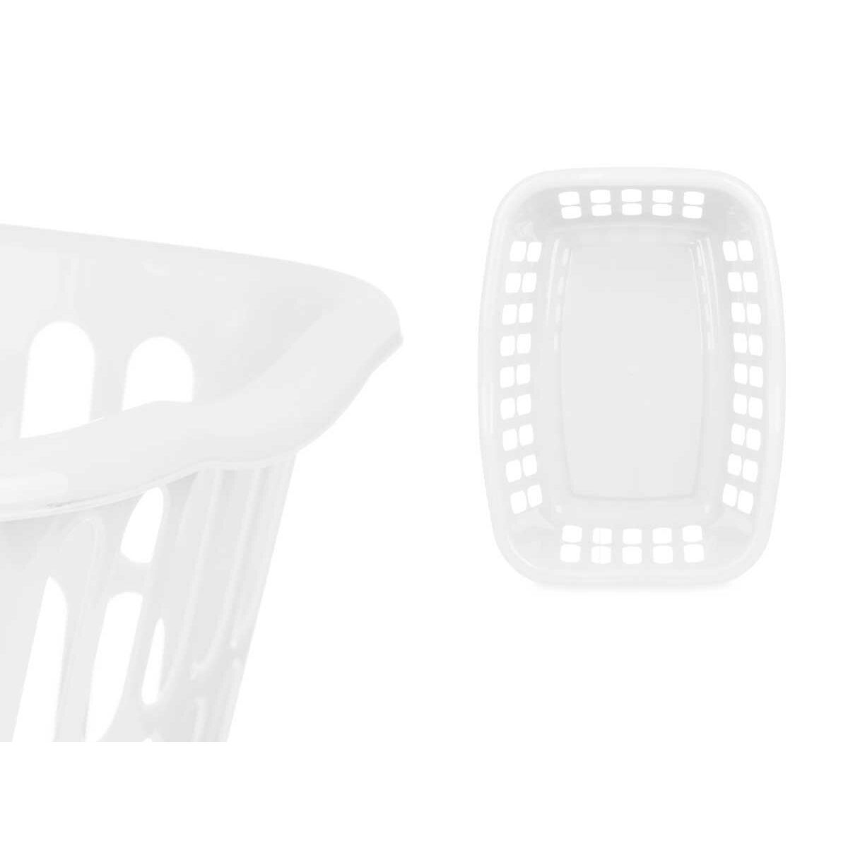 Cesto Bianco polipropilene 50 L 58 x 24 x 42 cm (12 Unità)