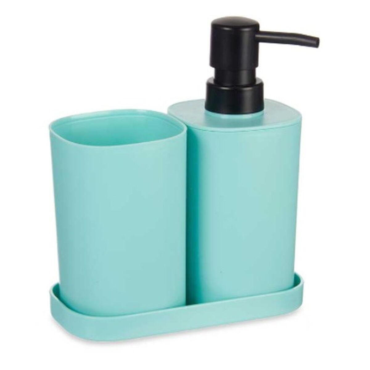 Set da Bagno Nero Verde polipropilene (12 Unità)