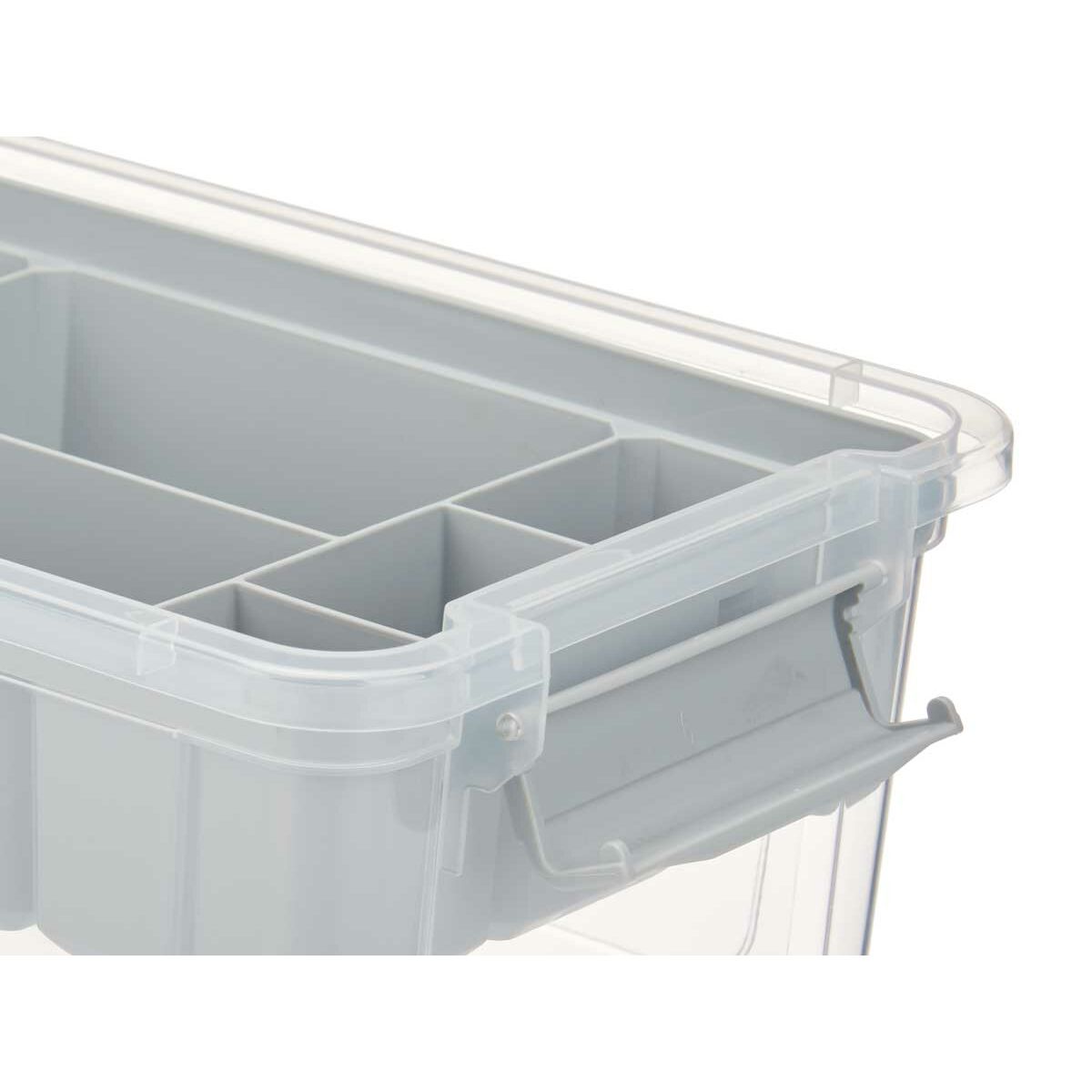 Scatola Multiuso Grigio Trasparente Plastica 5 L 29,5 x 14,5 x 19,2 cm (6 Unità)