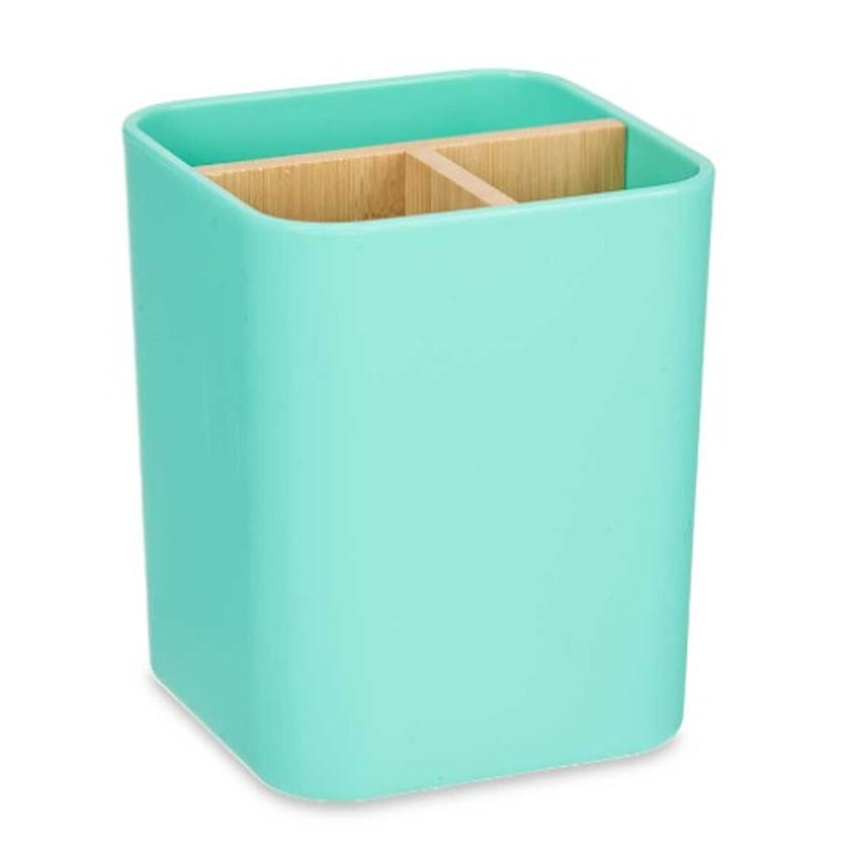Portaspazzolini da Denti Verde Bambù polipropilene 9 x 11 x 9 cm (6 Unità)