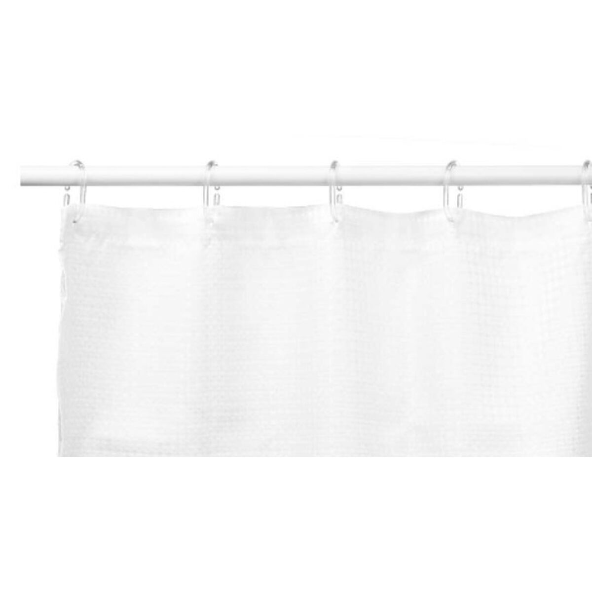 Tenda da Doccia Punti Bianco Poliestere 180 x 180 cm (12 Unità)