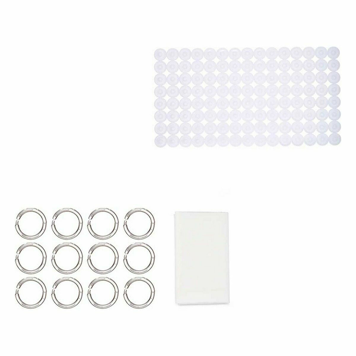 Set da Bagno Bianco PVC Polietilene EVA (12 Unità)