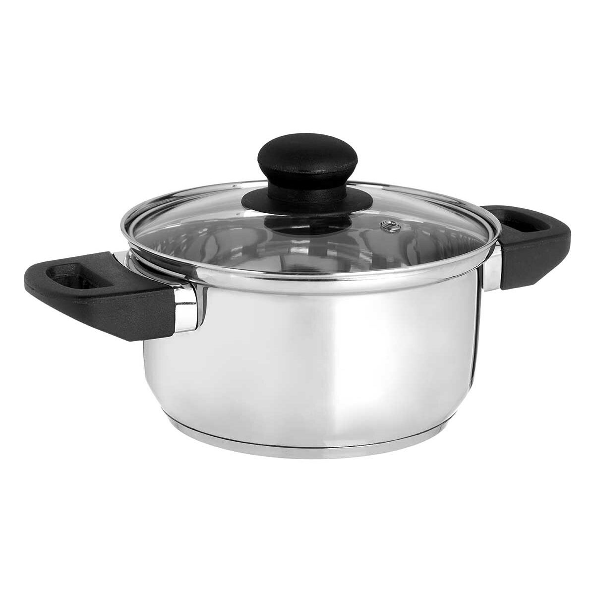Casseruola con coperchio in vetro Argentato Acciaio inossidabile 1,8 L 28 x 9 x 18 cm (6 Unità)