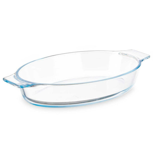 Teglia da Cucina Con manici Trasparente Vetro Borosilicato 800 ml 27 x 4,5 x 15,8 cm (18 Unità)