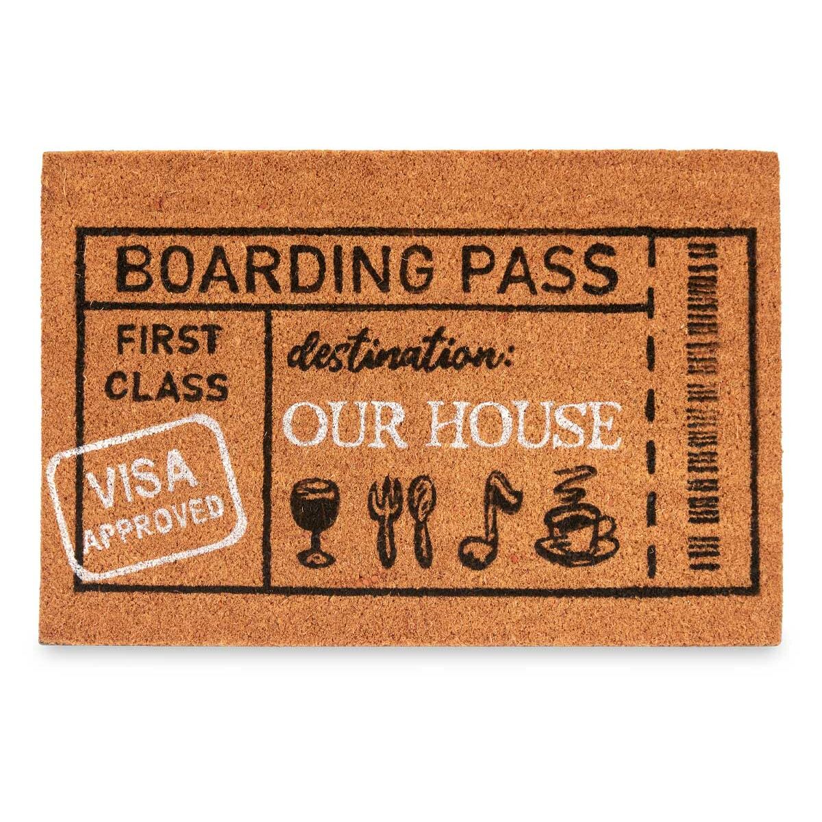 Zerbino Boarding Pass Naturale 60 x 1 x 40 cm (12 Unità)