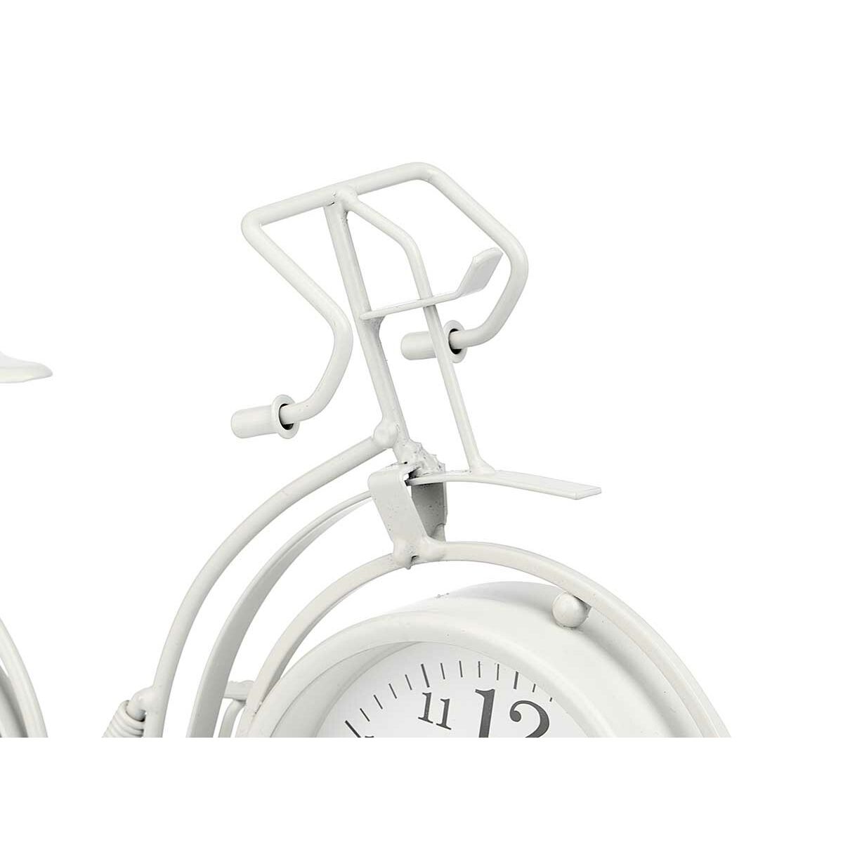 Orologio da Tavolo Bicicletta Bianco Metallo 33 x 22,5 x 4,2 cm (4 Unità)