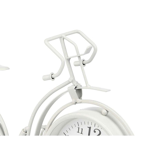 Orologio da Tavolo Bicicletta Bianco Metallo 33 x 22,5 x 4,2 cm (4 Unità)