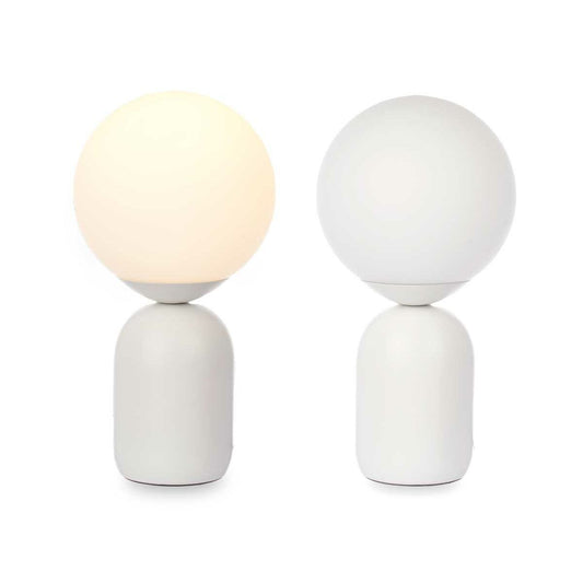 Lampada da tavolo Sfera 40 W Bianco Ceramica 15 x 28,5 x 15 cm (4 Unità)