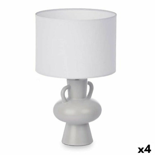 Lampada da tavolo Vaso 40 W Grigio Ceramica 24 x 39,7 x 24 cm (4 Unità)