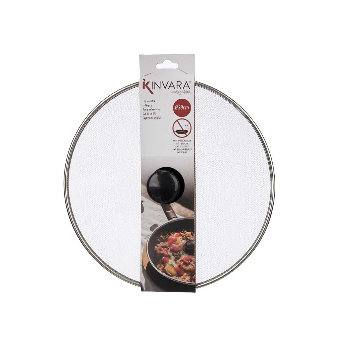 Coperchio per Padella Acciaio 29 x 2 x 29 cm (24 Unità) Griglia