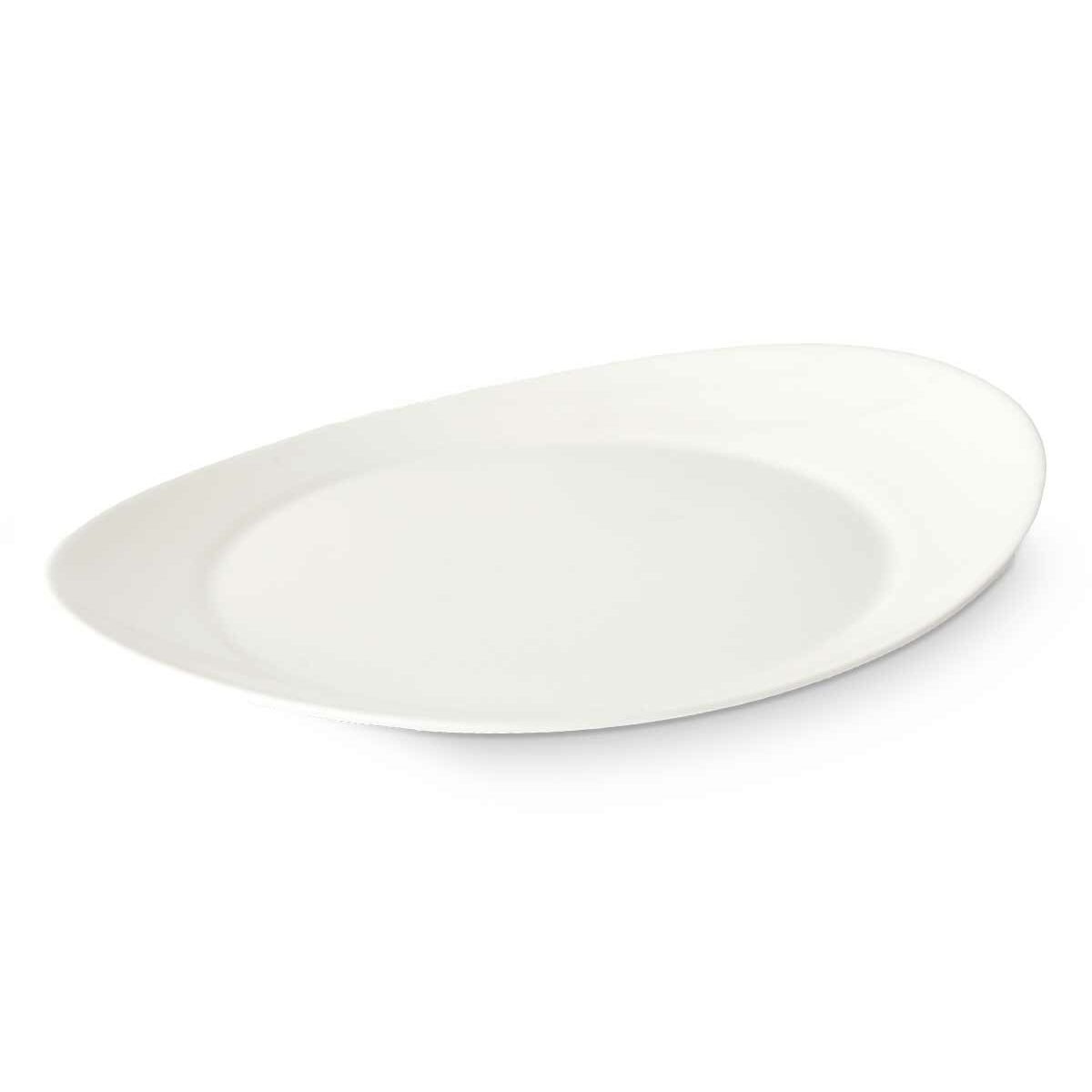 Piatto da pranzo Bianco Vetro 30,5 x 3 x 26 cm (18 Unità)