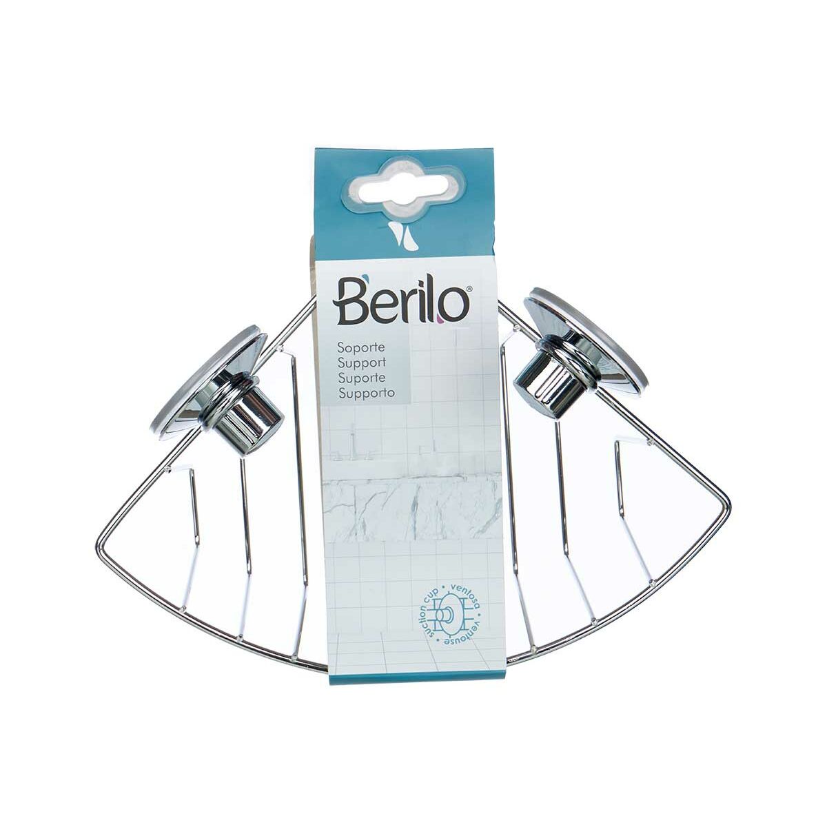 Supporto da Doccia Acciaio ABS 25 x 18,5 x 18 cm (12 Unità)