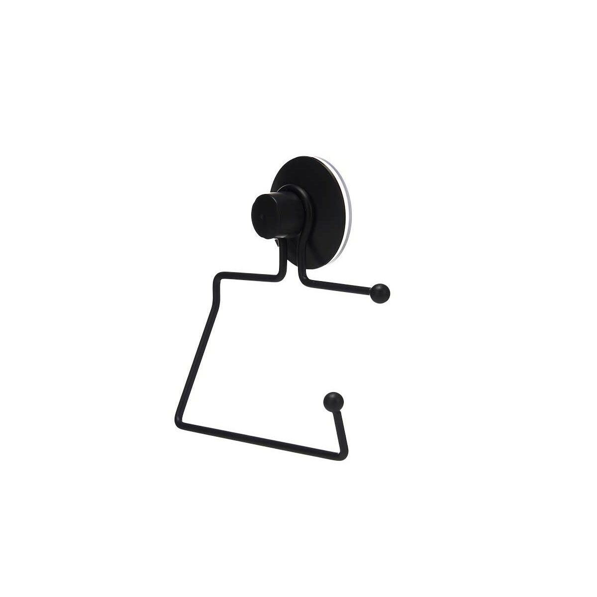 Portarotolo di Carta Igienica Nero Acciaio ABS 12 x 14 x 3,5 cm (12 Unità)