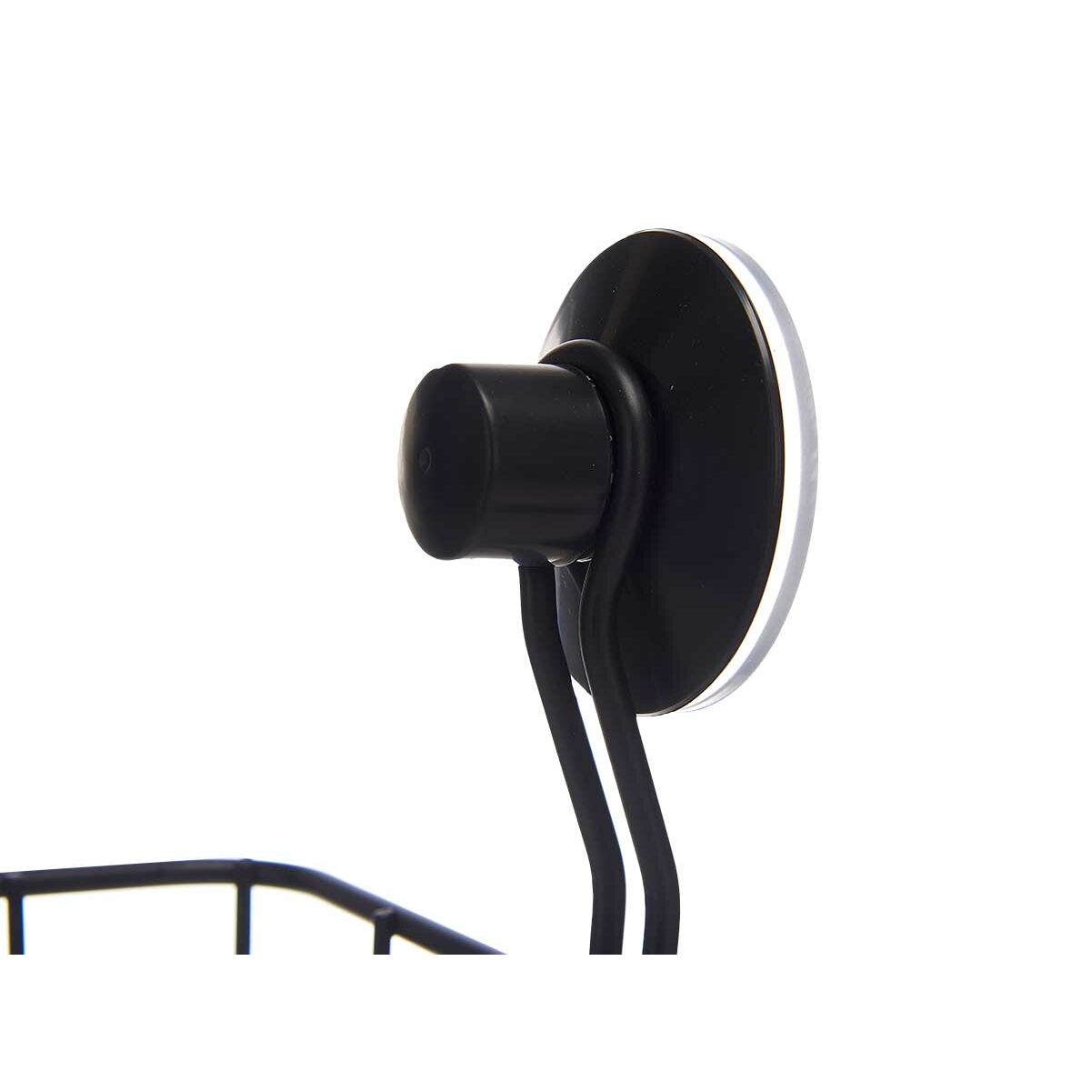 Supporto da Doccia Nero Acciaio ABS 13,5 x 17 x 3 cm (12 Unità)