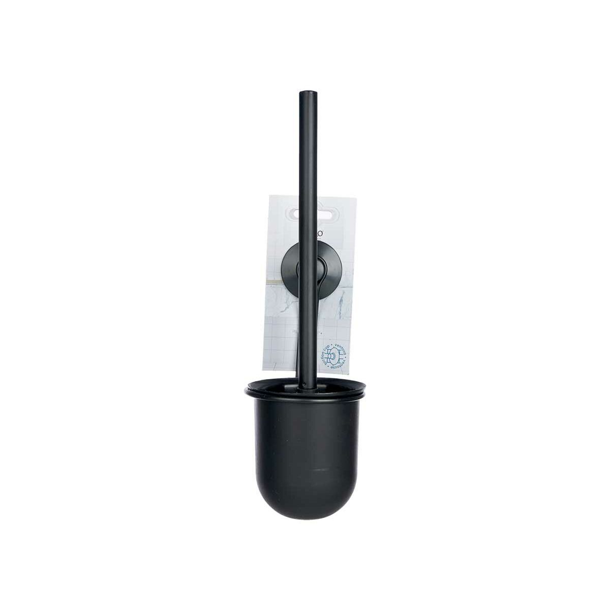 Scopino per il Bagno Nero Acciaio ABS 10 x 36 x 10 cm (12 Unità)