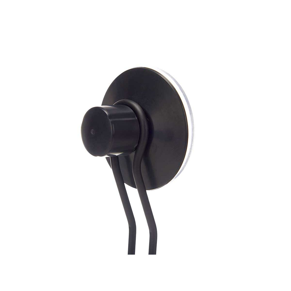 Scopino per il Bagno Nero Acciaio ABS 10 x 36 x 10 cm (12 Unità)
