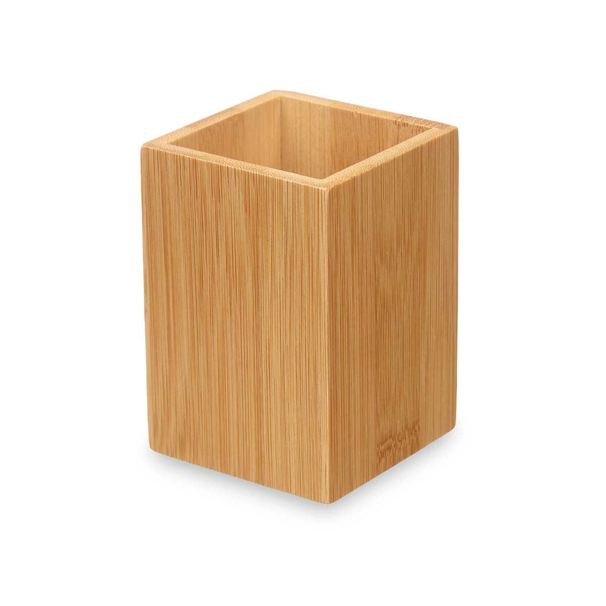 Portaspazzolini da Denti Naturale Bambù Plastica 6,8 x 9,7 x 6,8 cm (24 Unità)