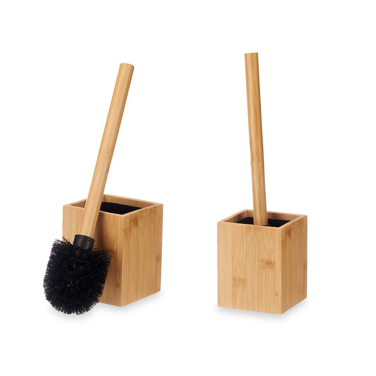 Scopino per il Bagno Bambù Plastica 10 x 36 x 10 cm (12 Unità)
