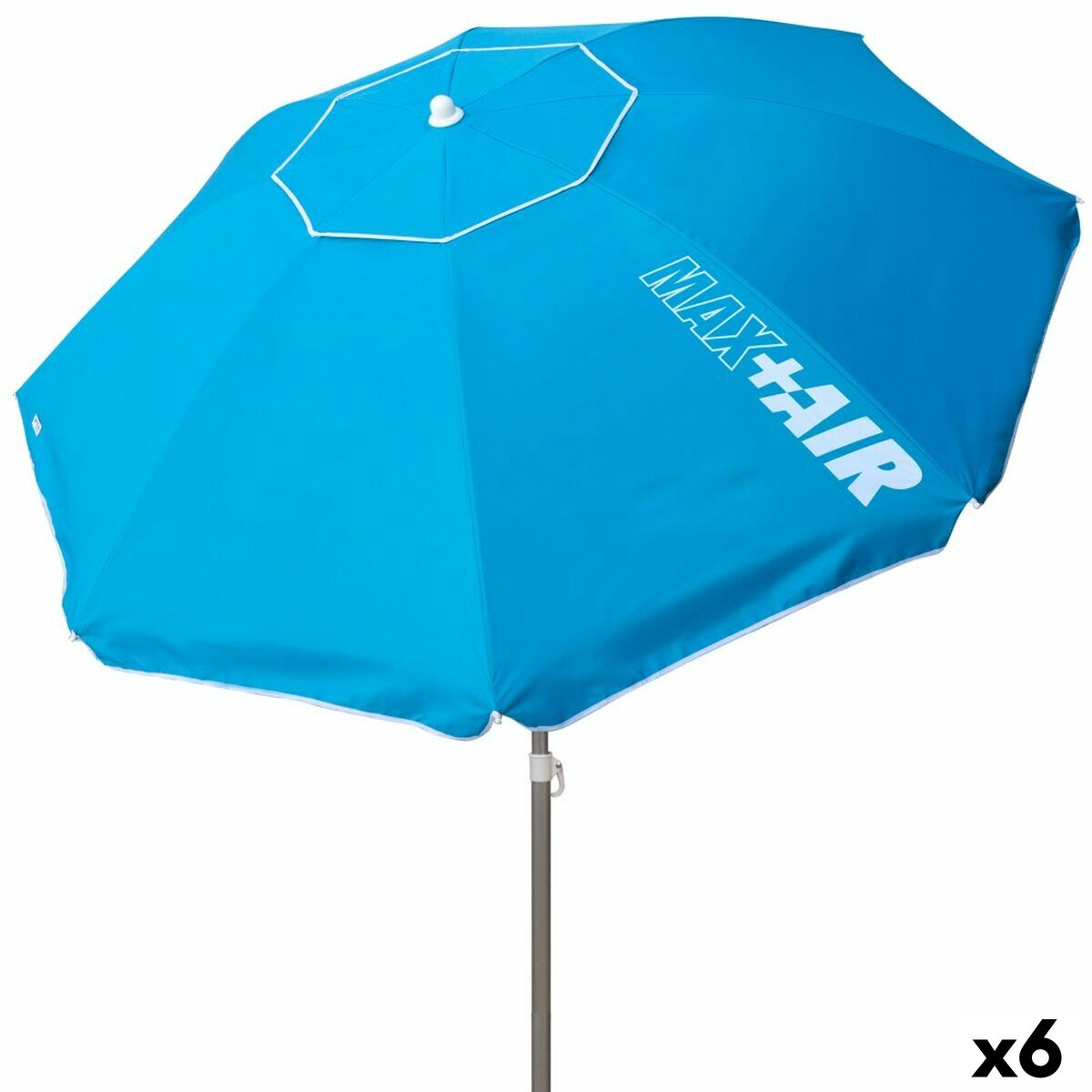 Ombrellone Aktive Azzurro 220 x 216 x 220 cm Acciaio (6 Unità)