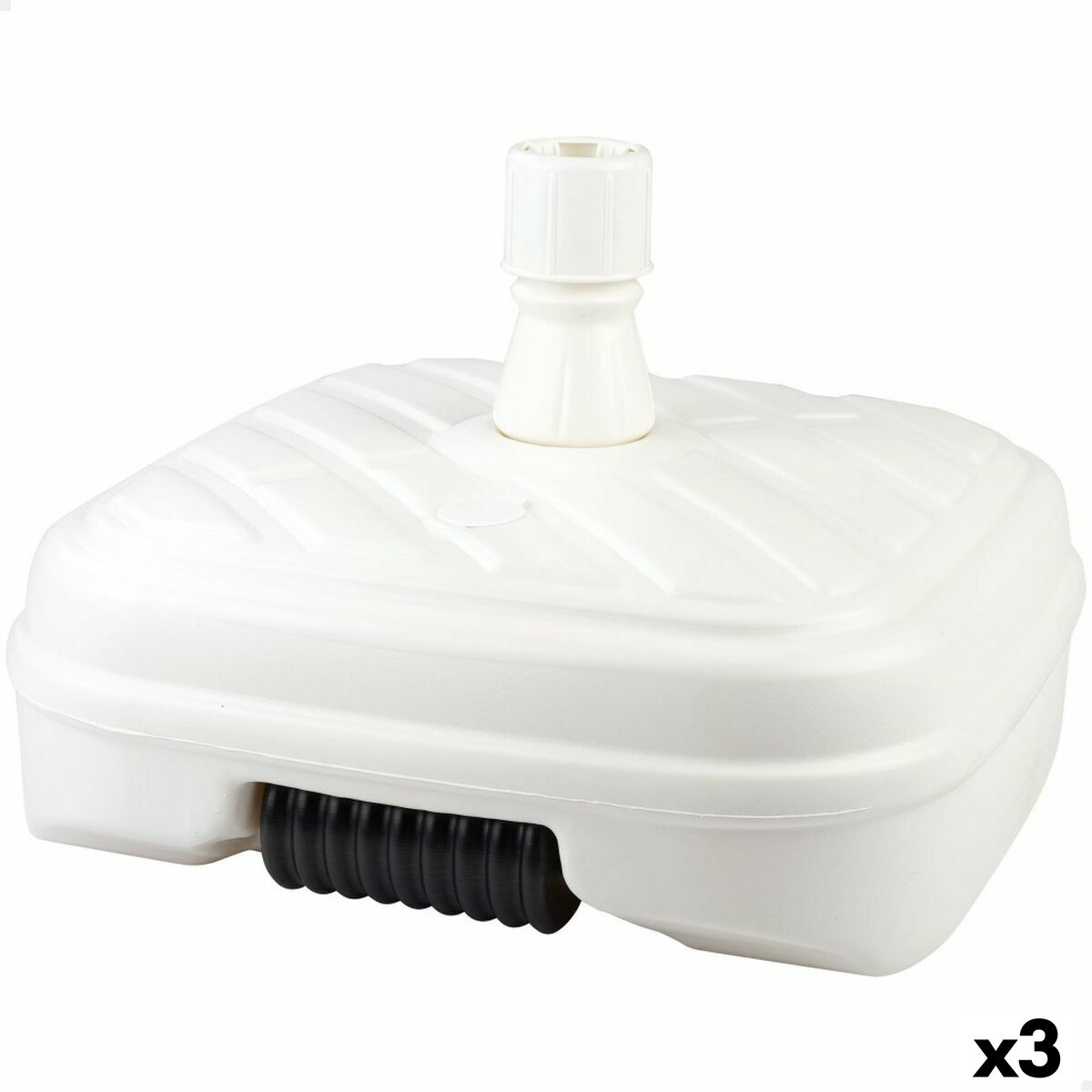 Base per Ombrellone Aktive 56 x 40 x 56 cm Bianco Plastica (3 Unità)