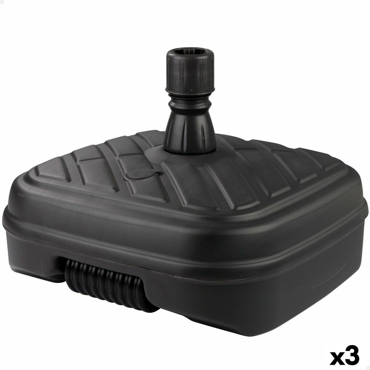 Base per Ombrellone Aktive 56 x 40 x 56 cm Antracite Plastica (3 Unità)