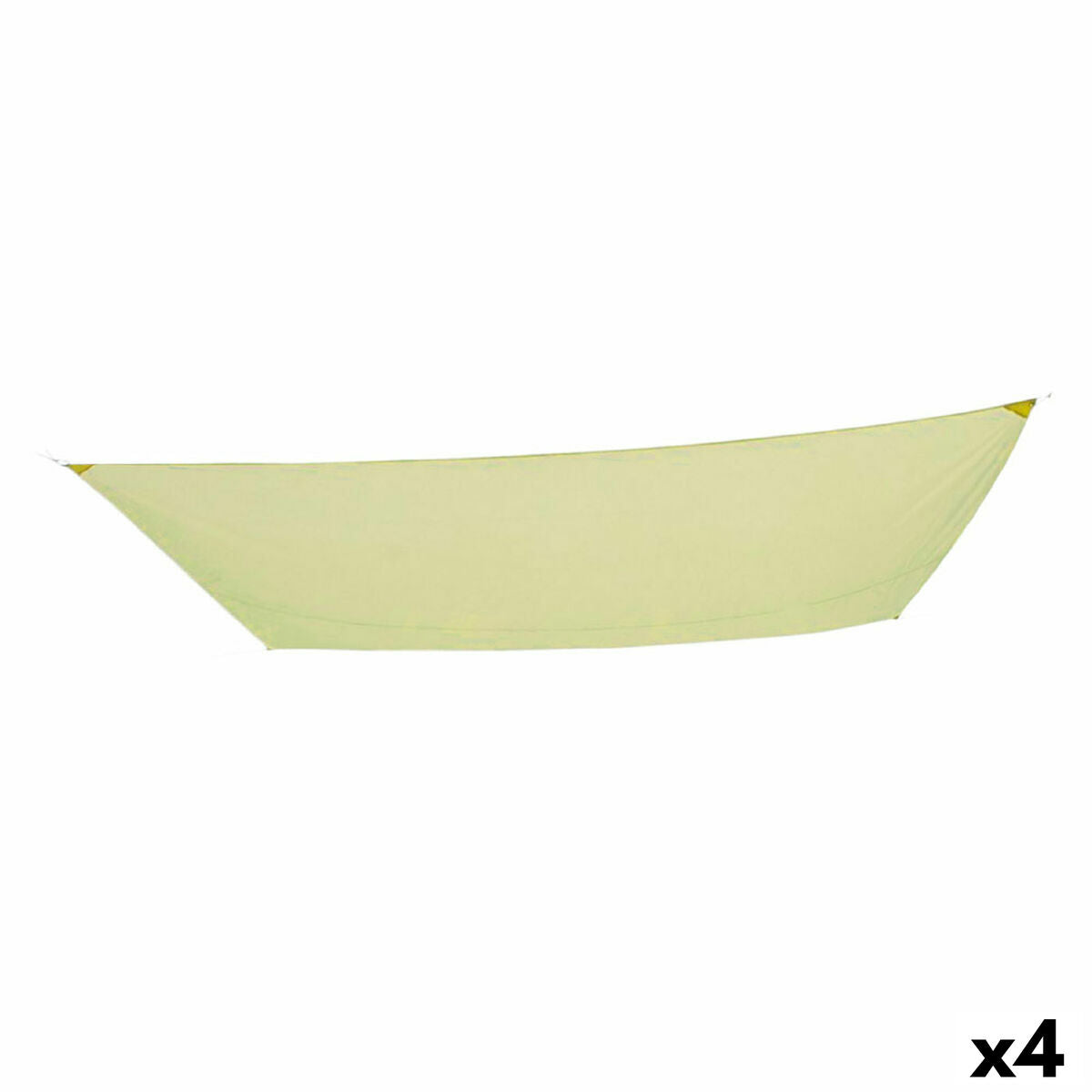 Tenda Aktive Triangolare 300 x 0,5 x 400 cm Poliestere Crema (4 Unità)
