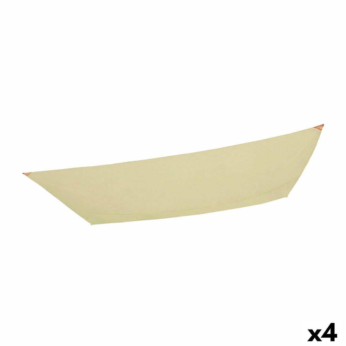 Tenda Aktive Triangolare 200 x 0,5 x 300 cm Poliestere Crema (4 Unità)