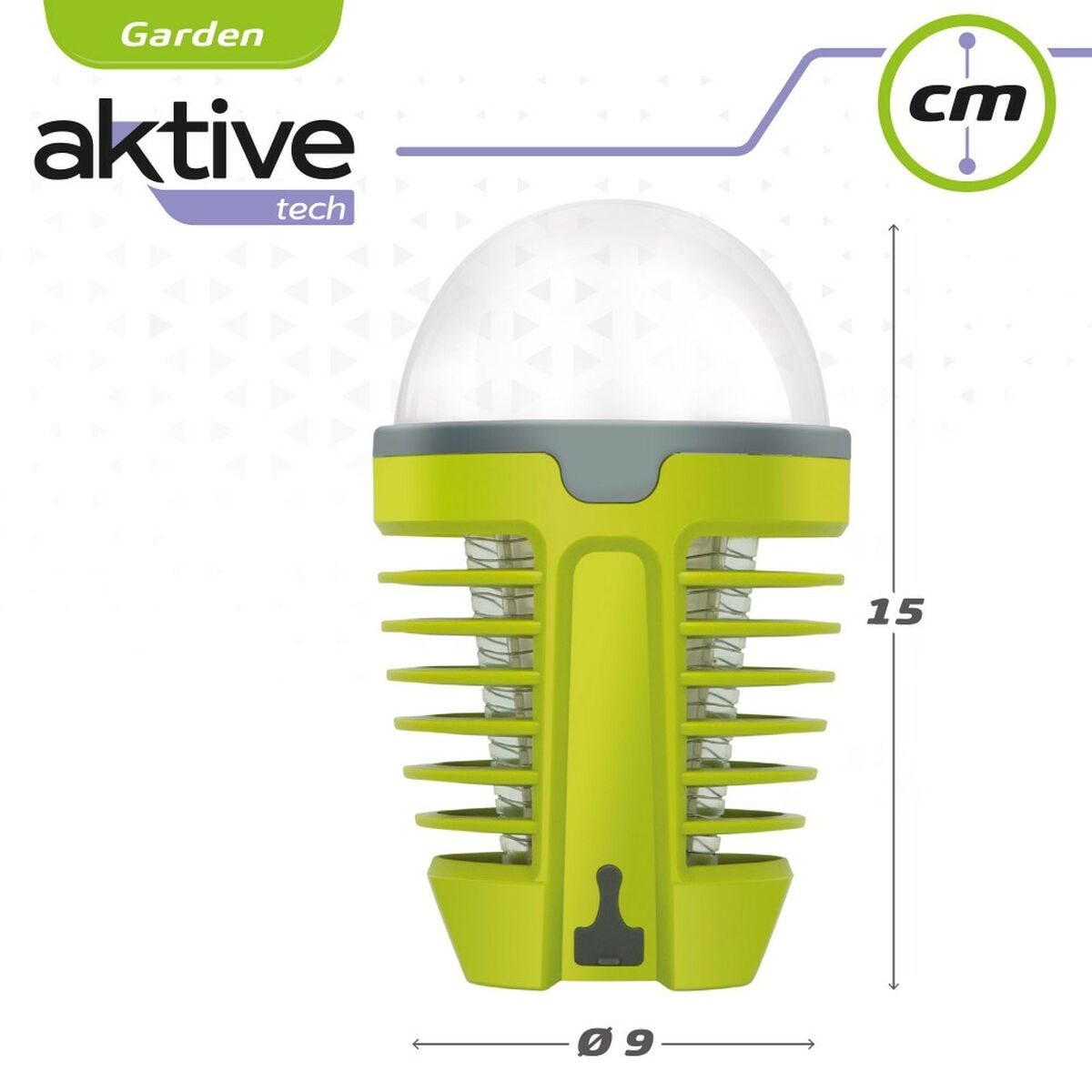 Lampada Antizanzare Aktive 9 x 15 x 9 cm 4 Unità