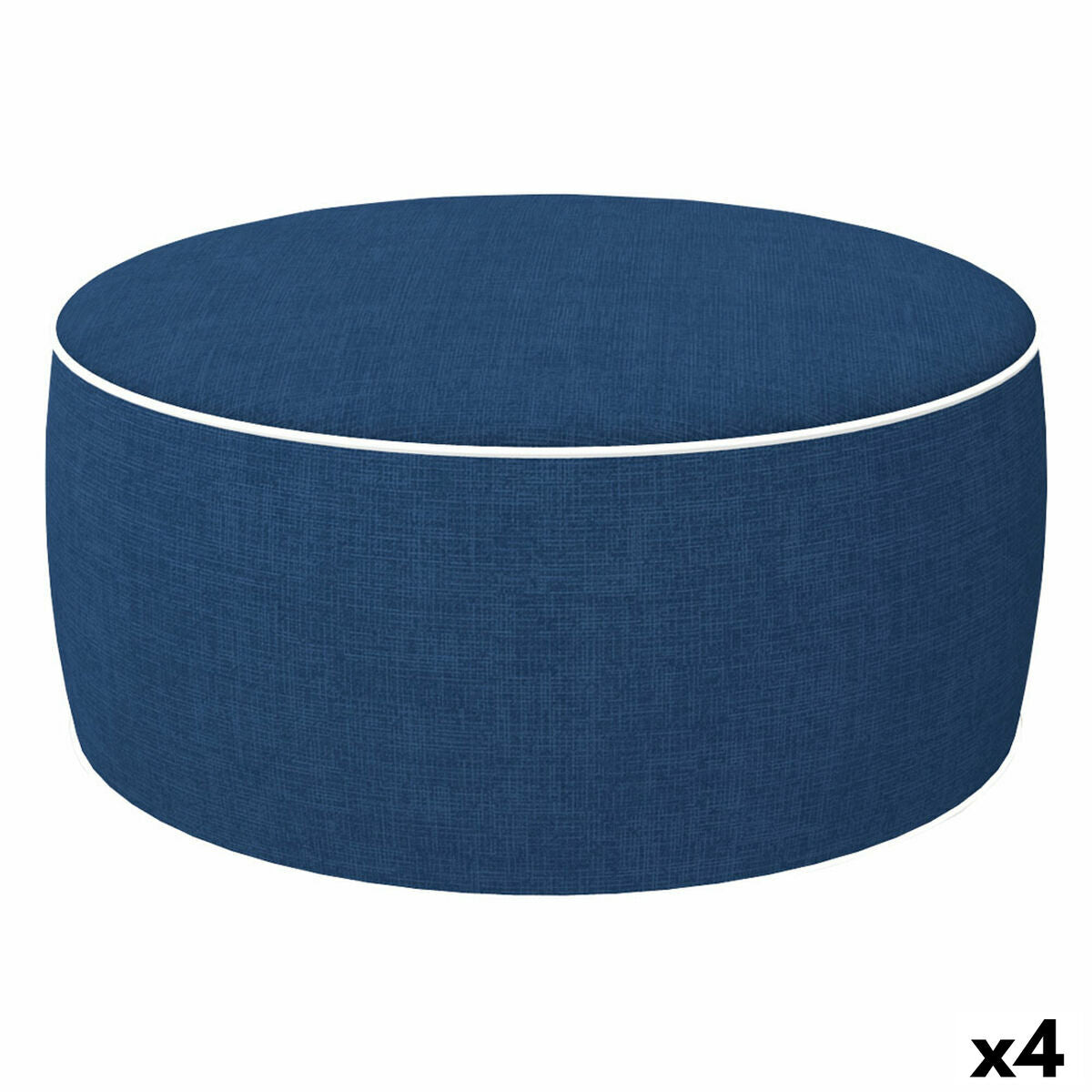 Pouf Gonfiabile Aktive Blu Marino 53 x 23 x 53 cm Classico (4 Unità)