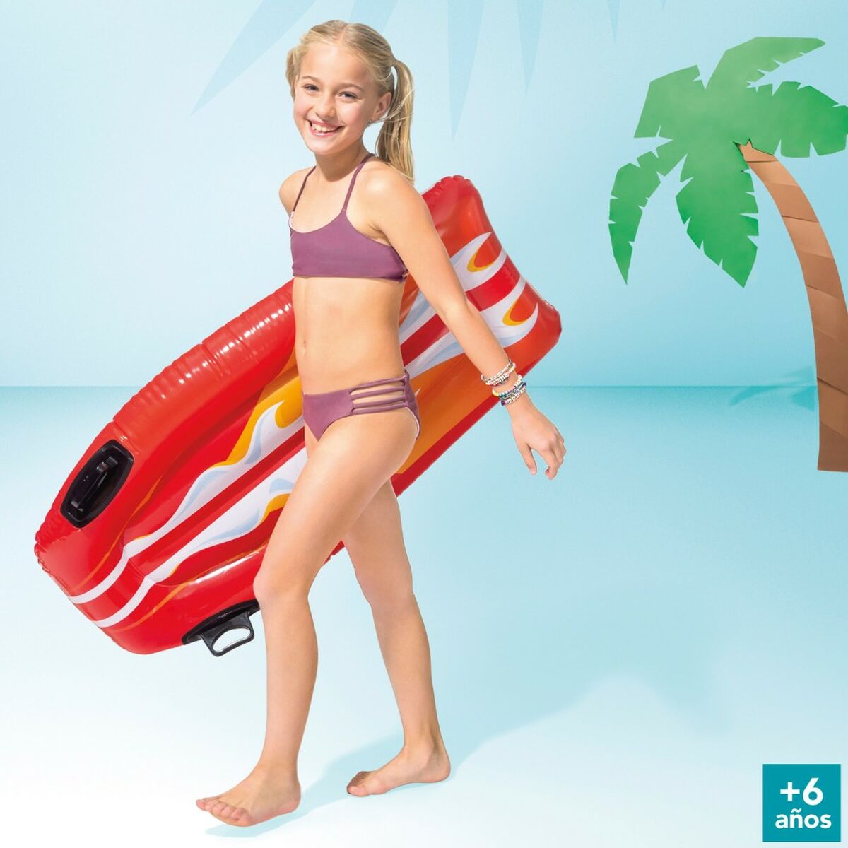 Salvagente Gonfiabile Intex Joy Rider Tavola da Surf 62 x 112 cm