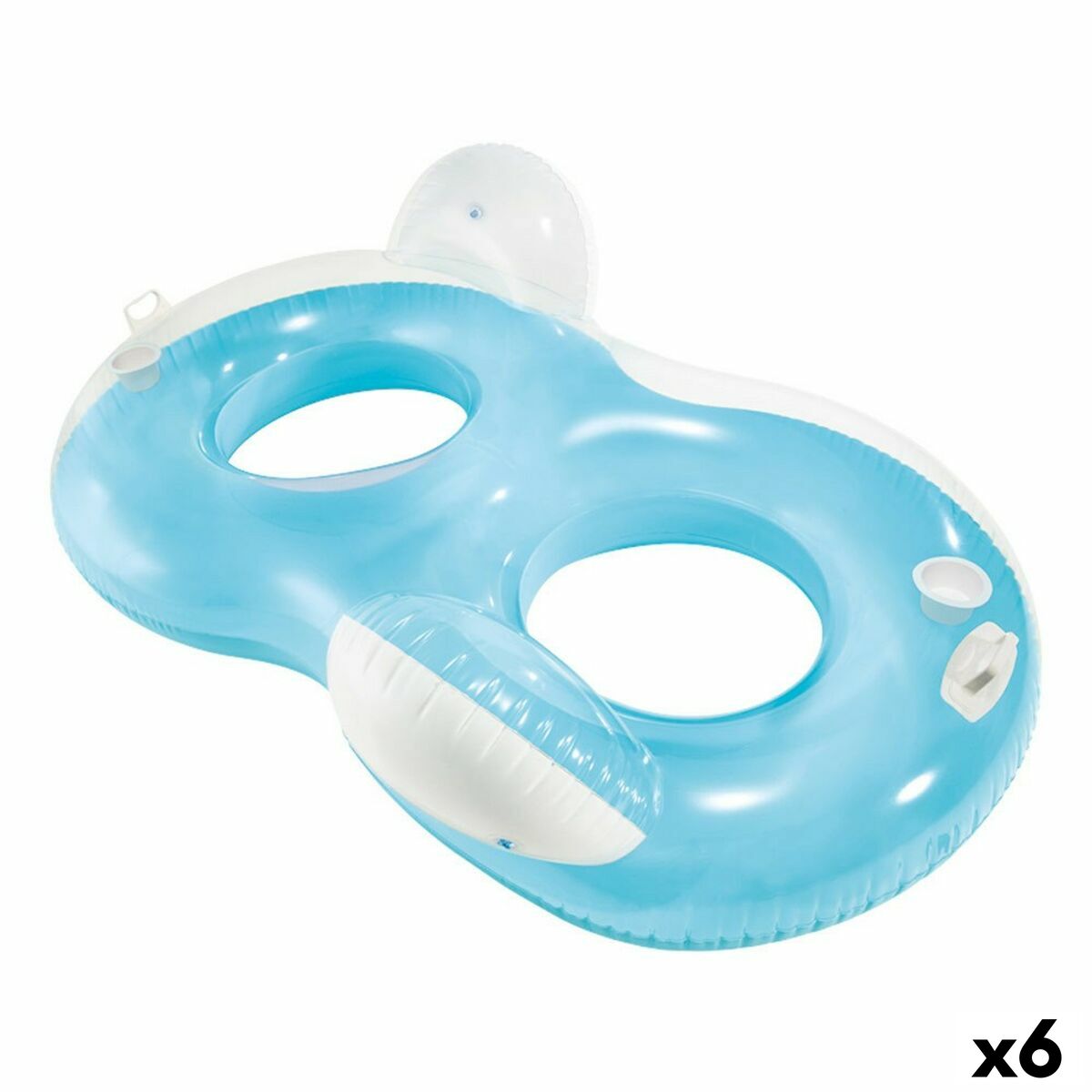 Materassino Gonfiabile Intex Doppia Numeri 8 198 x 117 cm Ø 44 cm (6 Unità)