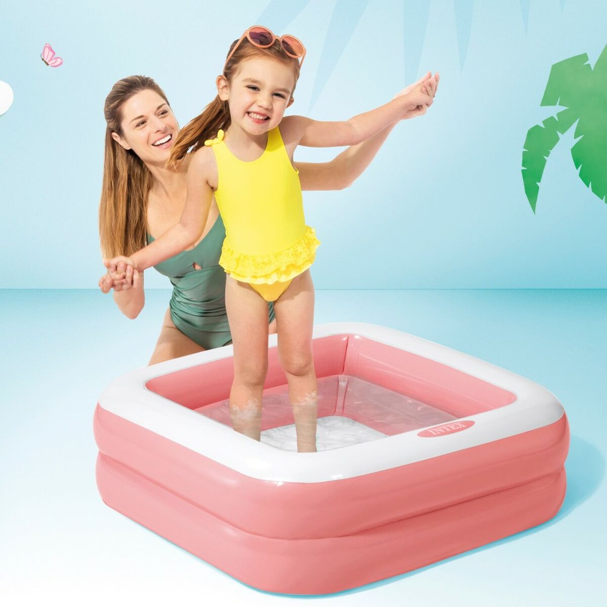 Piscina Gonfiabile per Bambini Intex Quadrato 57 L 86 x 25 x 86 cm (6 Unità)