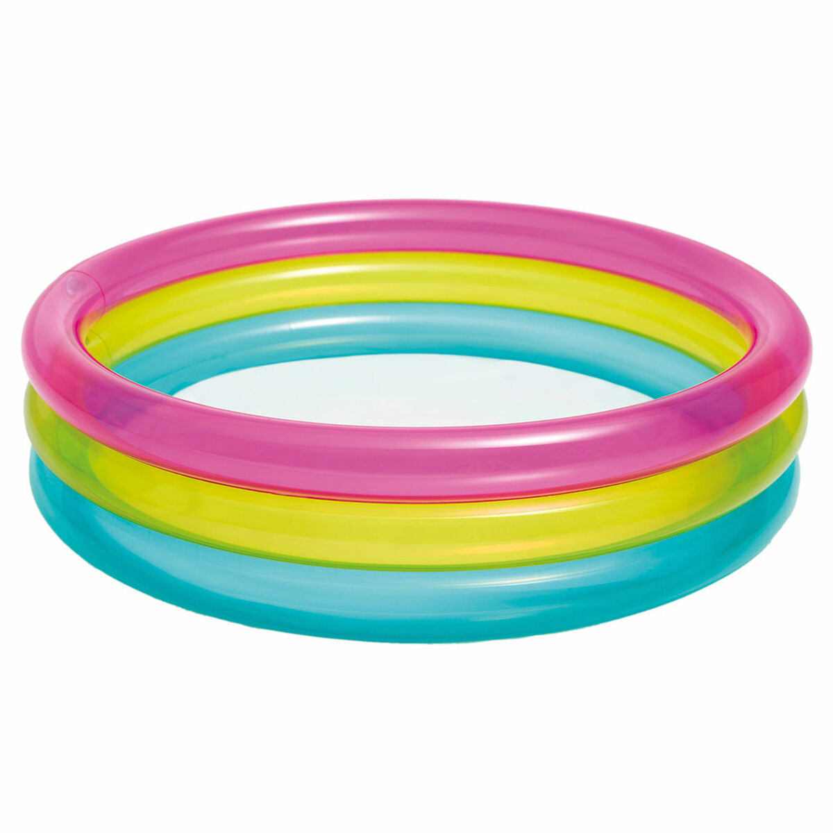 Piscina Gonfiabile per Bambini Intex Anelli Arcobaleno 86 x 25 x 86 cm 63 L (12 Unità)