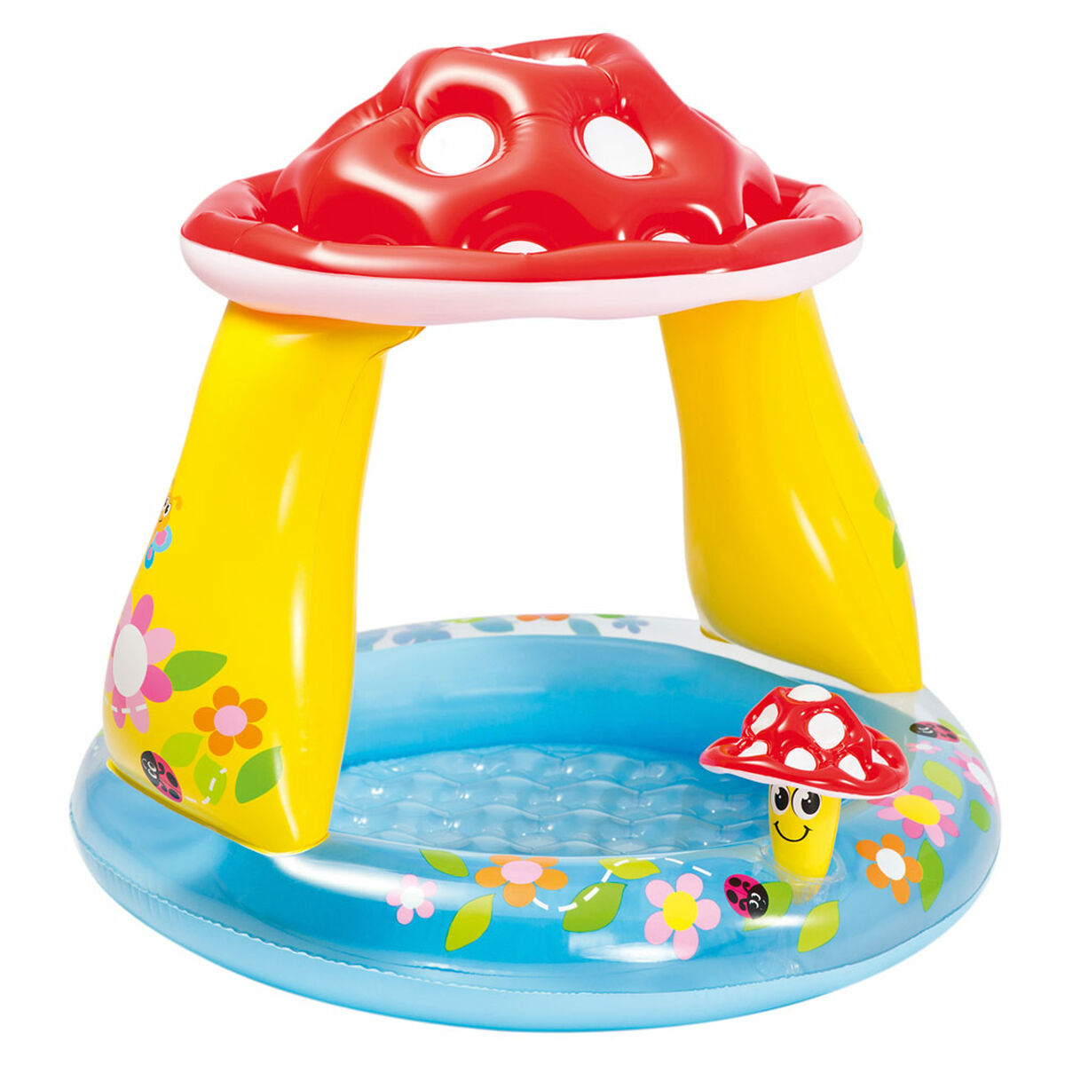 Piscina Gonfiabile per Bambini Intex Tenda Funghi Champignon 102 x 89 x 102 cm 45 L (6 Unità)