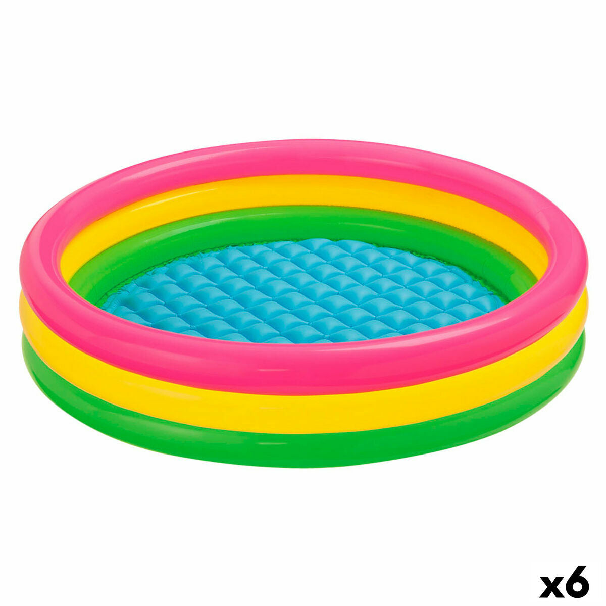 Piscina Gonfiabile per Bambini Intex Sunset Anelli 114 x 25 x 114 cm 131 L (6 Unità)