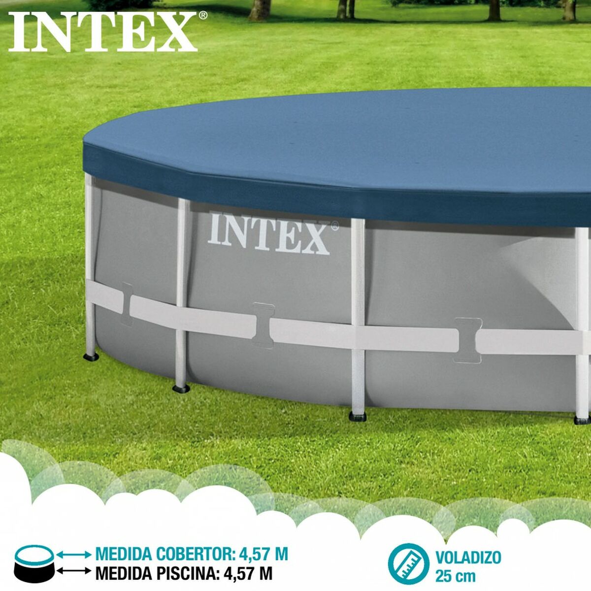 Copertura per piscina Intex 28032 457 x 25 x 457 cm
