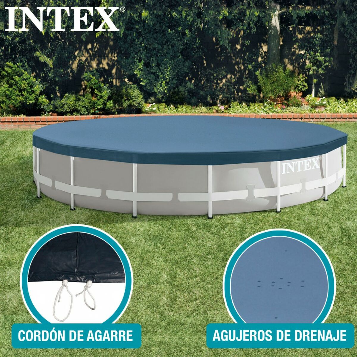 Copertura per piscina Intex 28032 457 x 25 x 457 cm